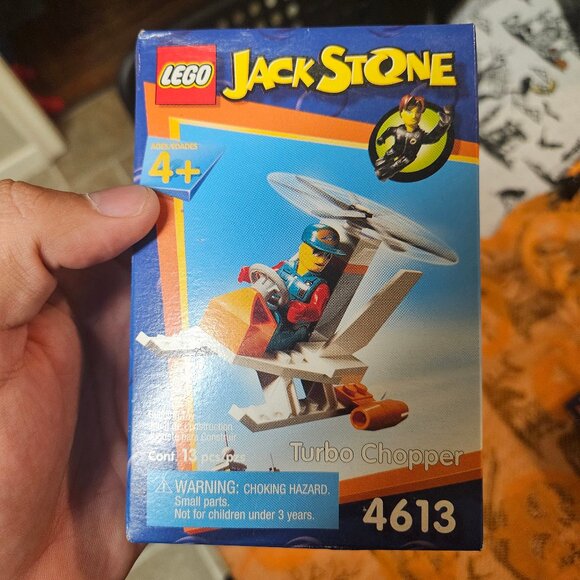 LEGO Jack Stone Super Glider 4612 Turbo Chopper 4613 Vehicle Sets Crewman - Picture 6 of 12